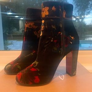 Christian Louboutin Moulamax Black/Floral Boot